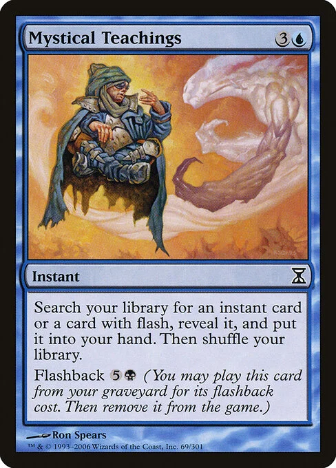 Mystical Teachings, carta Magic di tipo Instant illustrata da Ron Spears