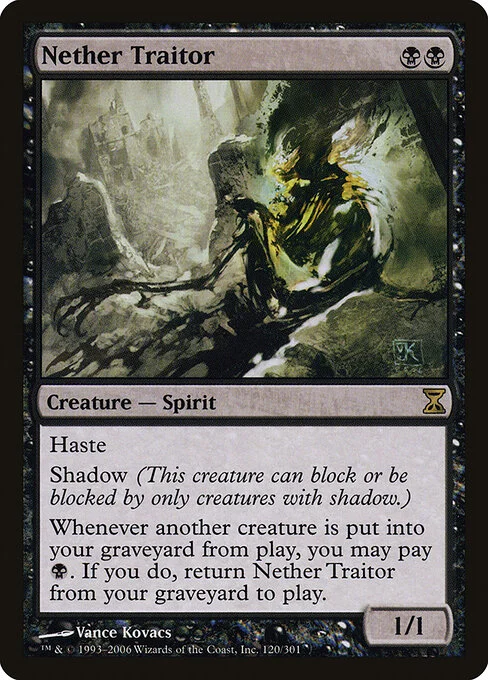 Nether Traitor, carta Magic di tipo Creature — Spirit illustrata da Vance Kovacs