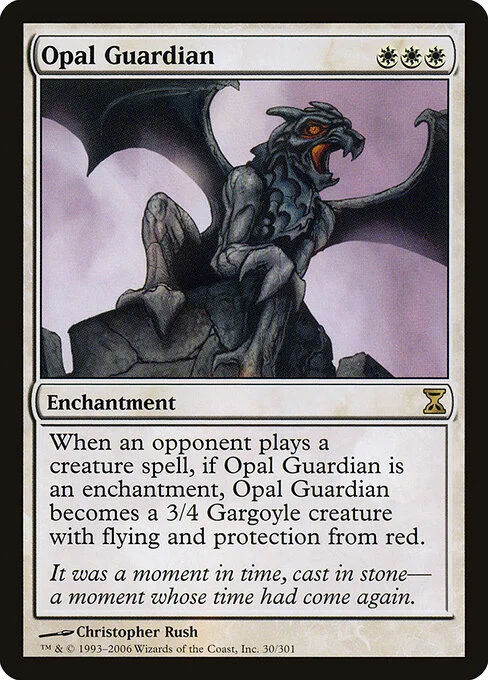 Opal Guardian, carta Magic di tipo Enchantment illustrata da Christopher Rush