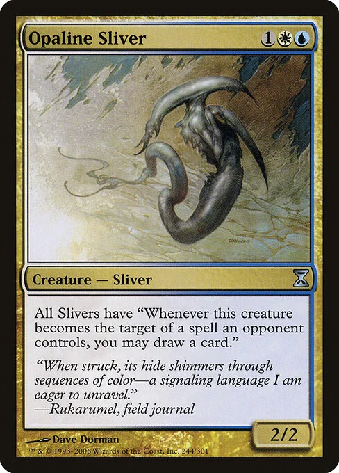 Opaline Sliver, carta Magic di tipo Creature — Sliver illustrata da Dave Dorman