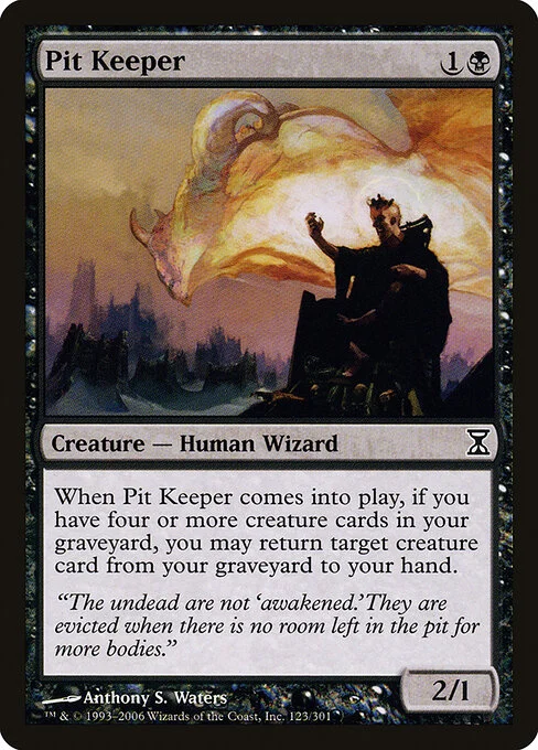 Pit Keeper, carta Magic di tipo Creature — Human Wizard illustrata da Anthony S. Waters