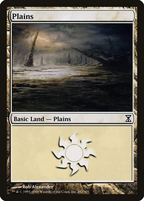 Plains, carta Magic di tipo Basic Land — Plains illustrata da Rob Alexander