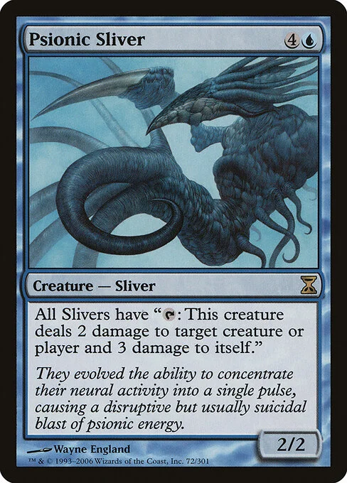 Psionic Sliver, carta Magic di tipo Creature — Sliver illustrata da Wayne England