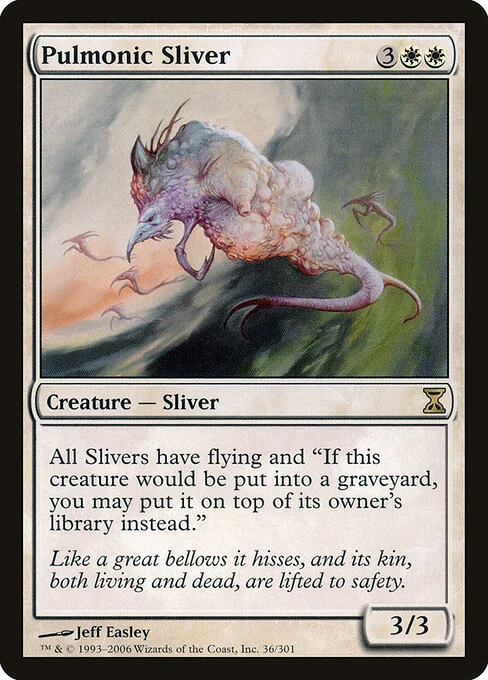 Pulmonic Sliver, carta Magic di tipo Creature — Sliver illustrata da Jeff Easley