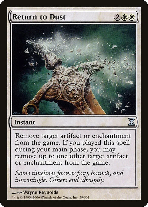 Return to Dust, carta Magic di tipo Instant illustrata da Wayne Reynolds