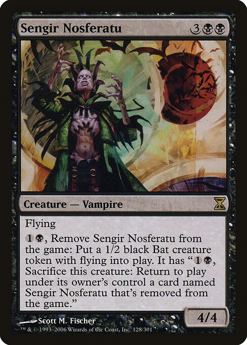 Sengir Nosferatu, carta Magic di tipo Creature — Vampire illustrata da Scott M. Fischer