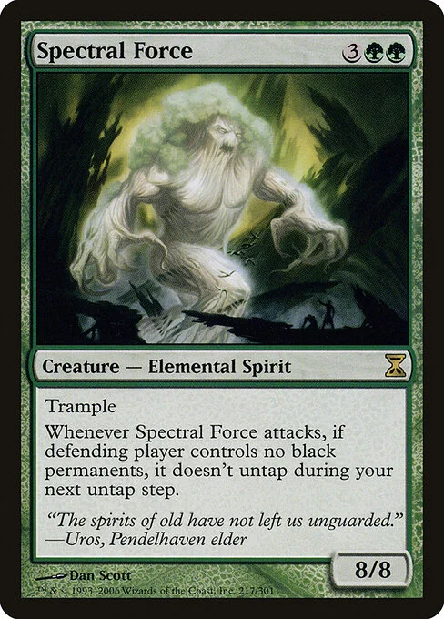 Spectral Force, carta Magic di tipo Creature — Elemental Spirit illustrata da Dan Murayama Scott