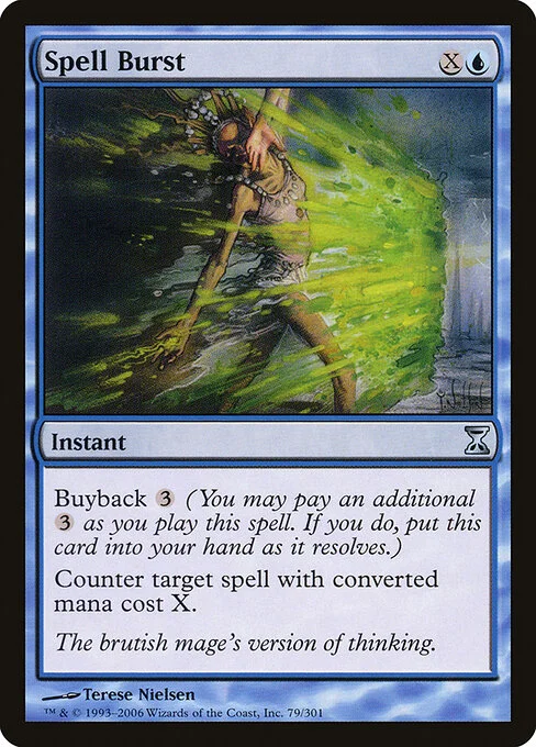 Spell Burst, carta Magic di tipo Instant illustrata da Terese Nielsen