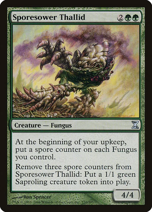 Sporesower Thallid, carta Magic di tipo Creature — Fungus illustrata da Ron Spencer