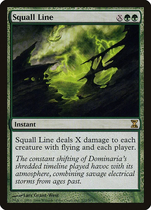 Squall Line, carta Magic di tipo Instant illustrata da Lars Grant-West