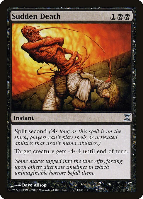 Sudden Death, carta Magic di tipo Instant illustrata da Dave Allsop