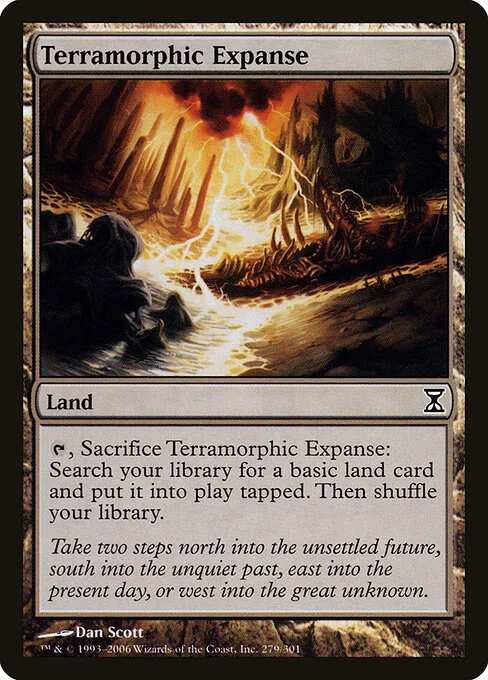 Terramorphic Expanse, carta Magic di tipo Land illustrata da Dan Murayama Scott