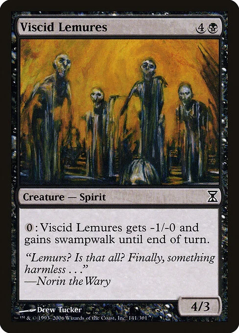 Viscid Lemures, carta Magic di tipo Creature — Spirit illustrata da Drew Tucker