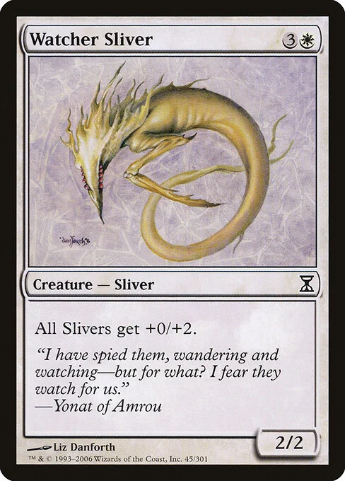 Watcher Sliver, carta Magic di tipo Creature — Sliver illustrata da Liz Danforth