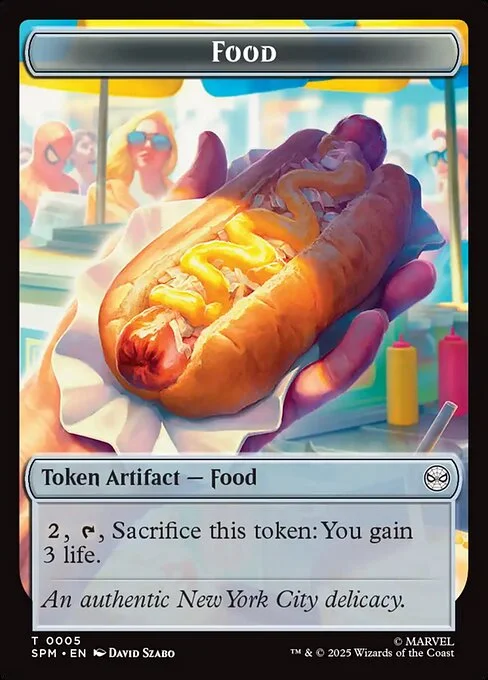 Food, carta Magic di tipo Token Artifact — Food illustrata da David Szabo
