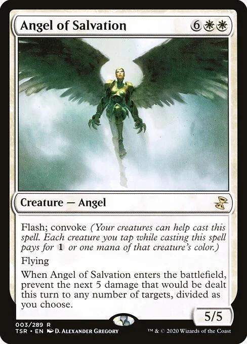 Angel of Salvation, carta Magic di tipo Creature — Angel illustrata da D. Alexander Gregory