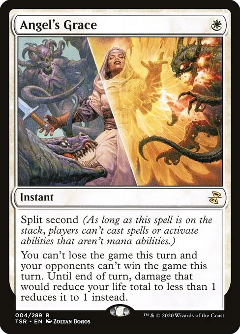 Angel's Grace, carta Magic di tipo Instant illustrata da Zoltan Boros