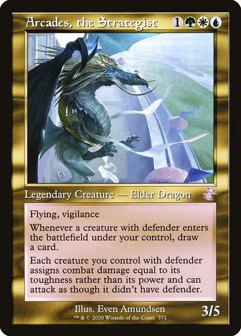 Arcades, the Strategist, carta Magic di tipo Legendary Creature — Elder Dragon illustrata da Even Amundsen