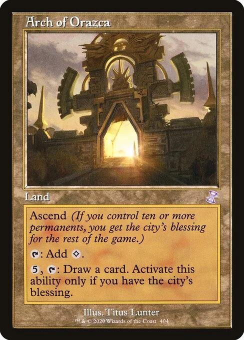 Arch of Orazca, carta Magic di tipo Land illustrata da Titus Lunter