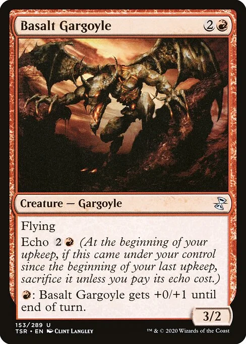 Basalt Gargoyle, carta Magic di tipo Creature — Gargoyle illustrata da Clint Langley