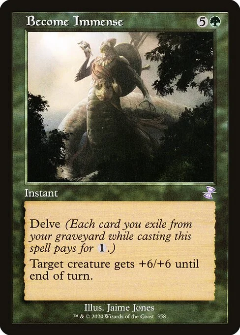 Become Immense, carta Magic di tipo Instant illustrata da Jaime Jones