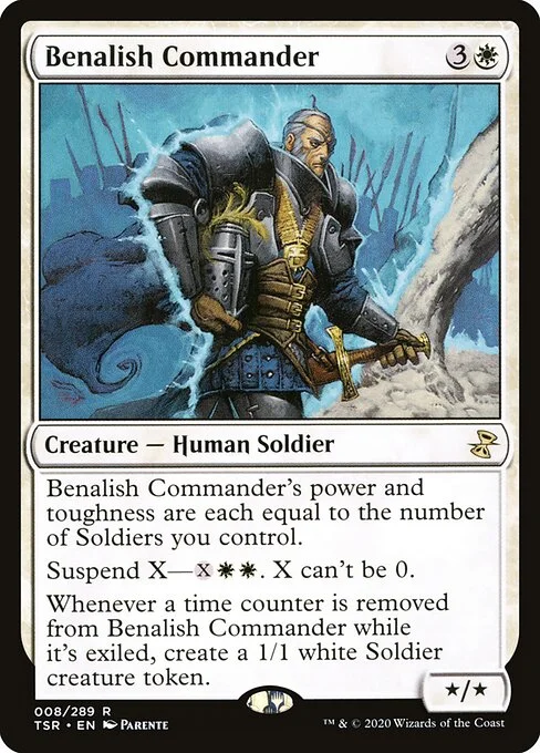 Benalish Commander, carta Magic di tipo Creature — Human Soldier illustrata da Paolo Parente