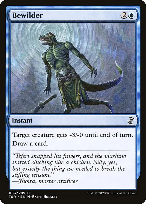 Bewilder, carta Magic di tipo Instant illustrata da Ralph Horsley