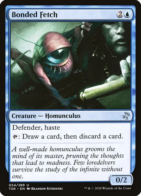 Bonded Fetch, carta Magic di tipo Creature — Homunculus illustrata da Brandon Kitkouski