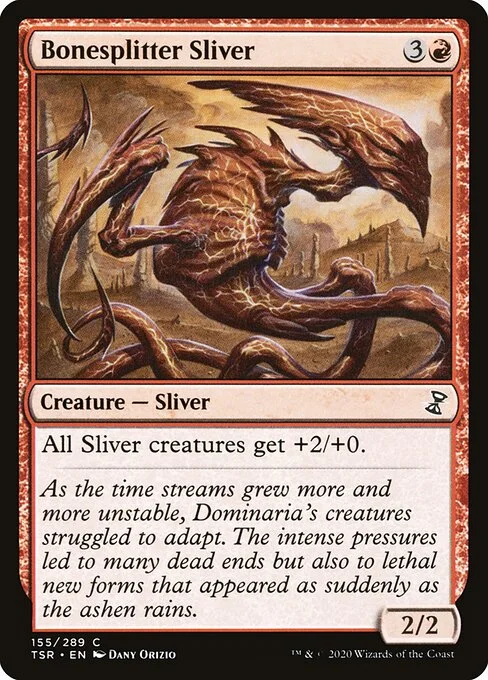 Bonesplitter Sliver, carta Magic di tipo Creature — Sliver illustrata da Dany Orizio