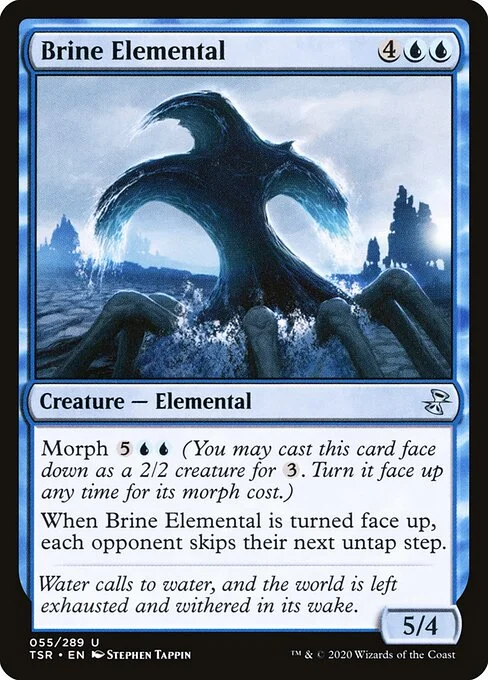 Brine Elemental, carta Magic di tipo Creature — Elemental illustrata da Stephen Tappin