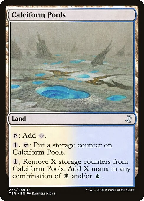 Calciform Pools, carta Magic di tipo Land illustrata da Darrell Riche