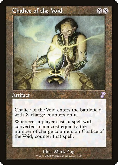 Chalice of the Void, carta Magic di tipo Artifact illustrata da Mark Zug