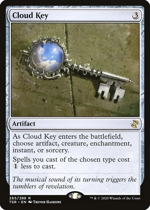 Cloud Key, carta Magic di tipo Artifact illustrata da Trevor Hairsine
