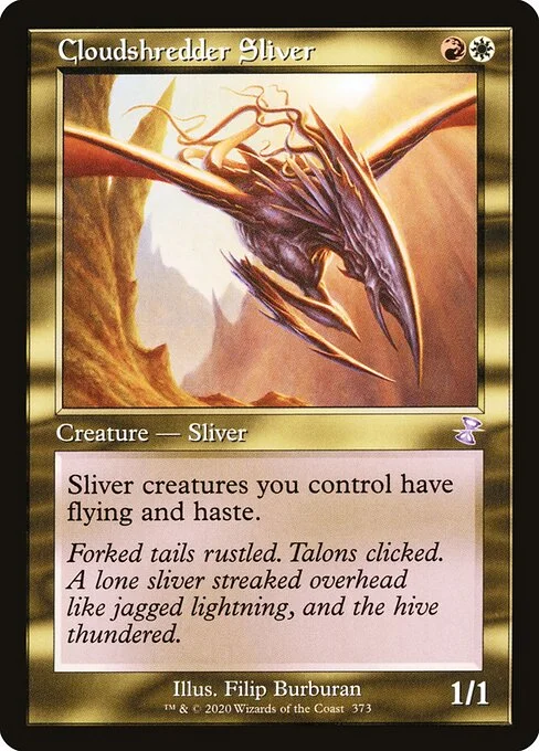 Cloudshredder Sliver, carta Magic di tipo Creature — Sliver illustrata da Filip Burburan