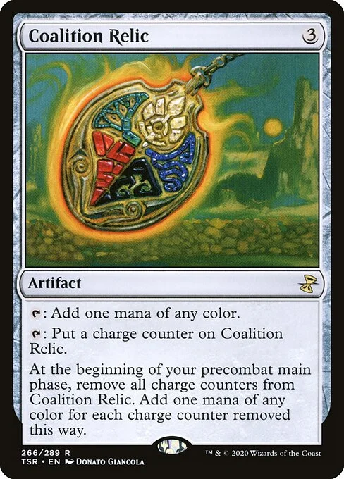 Coalition Relic, carta Magic di tipo Artifact illustrata da Donato Giancola