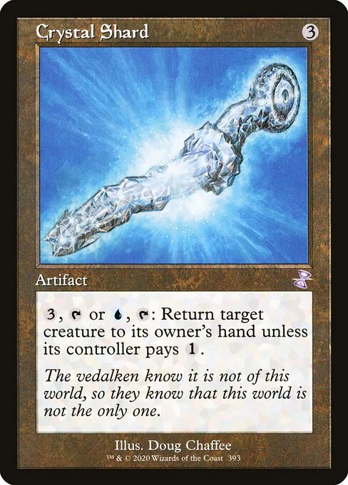 Crystal Shard, carta Magic di tipo Artifact illustrata da Doug Chaffee