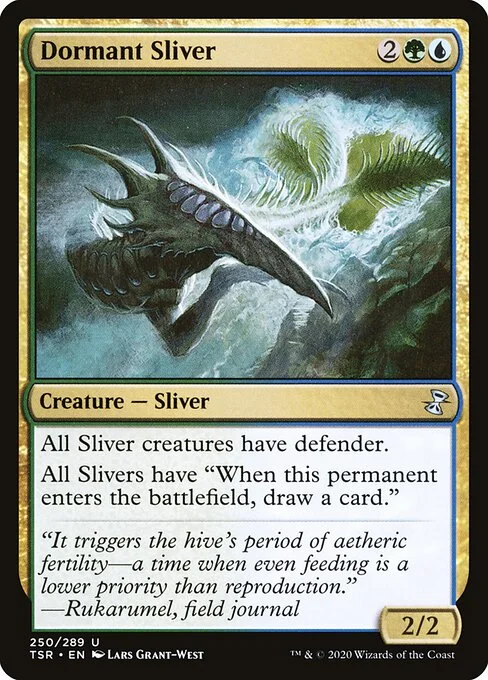 Dormant Sliver, carta Magic di tipo Creature — Sliver illustrata da Lars Grant-West
