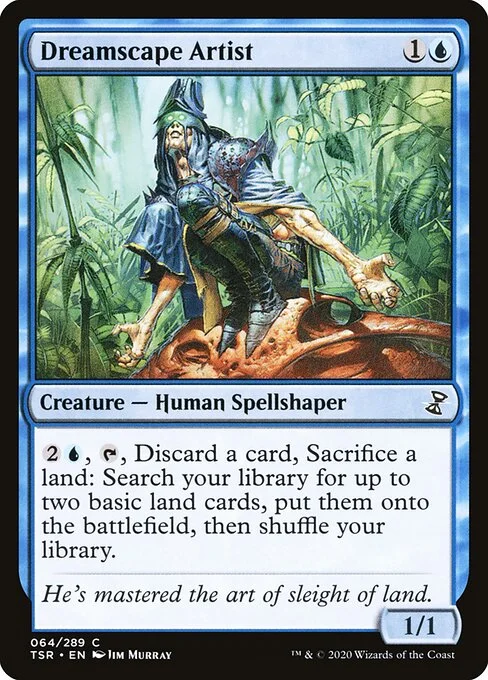 Dreamscape Artist, carta Magic di tipo Creature — Human Spellshaper illustrata da Jim Murray