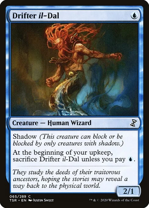 Drifter il-Dal, carta Magic di tipo Creature — Human Wizard illustrata da Justin Sweet