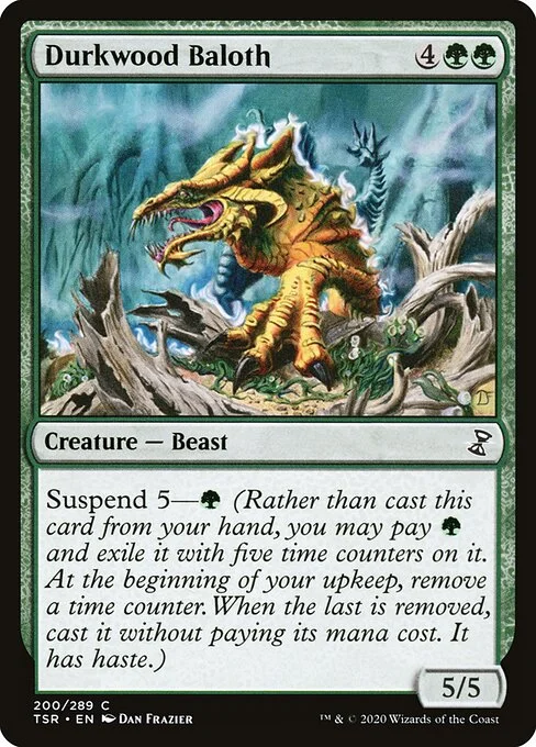 Durkwood Baloth, carta Magic di tipo Creature — Beast illustrata da Dan Frazier