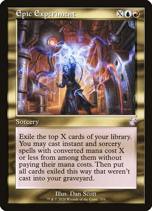 Epic Experiment, carta Magic di tipo Sorcery illustrata da Dan Murayama Scott