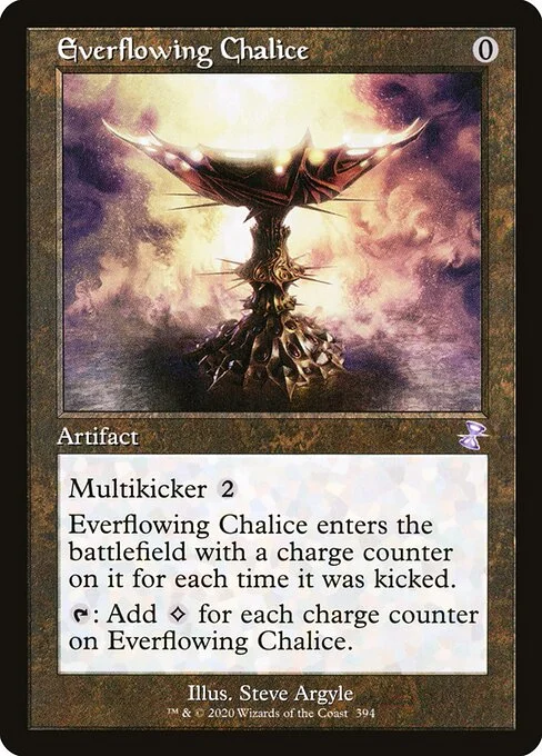 Everflowing Chalice, carta Magic di tipo Artifact illustrata da Steve Argyle