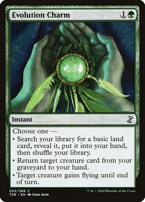 Evolution Charm, carta Magic di tipo Instant illustrata da John Avon