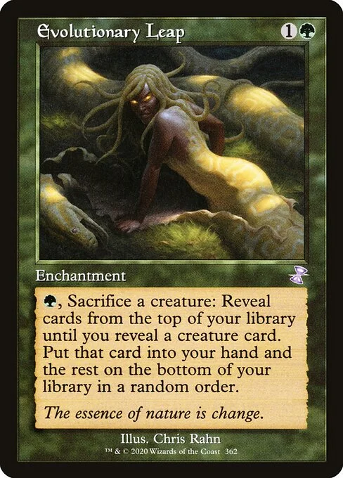 Evolutionary Leap, carta Magic di tipo Enchantment illustrata da Chris Rahn