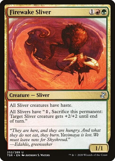 Firewake Sliver, carta Magic di tipo Creature — Sliver illustrata da Anthony S. Waters