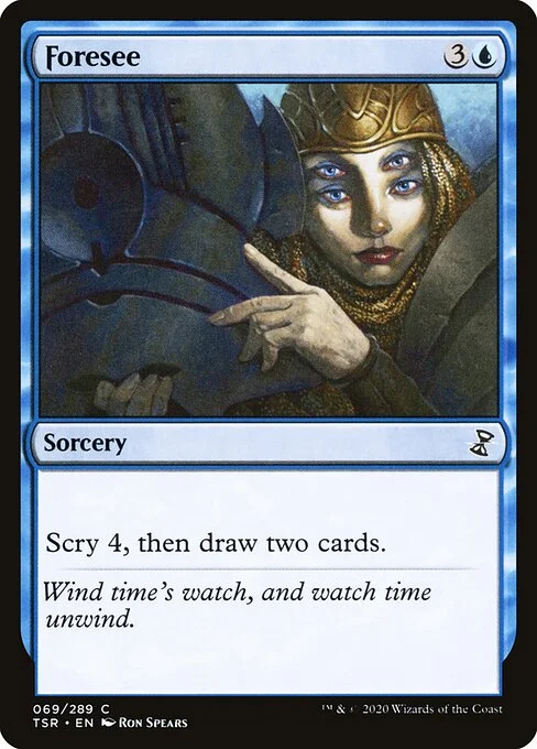 Foresee, carta Magic di tipo Sorcery illustrata da Ron Spears