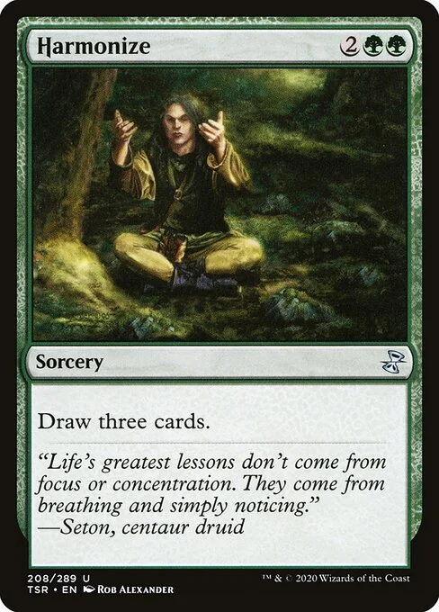 Harmonize, carta Magic di tipo Sorcery illustrata da Rob Alexander