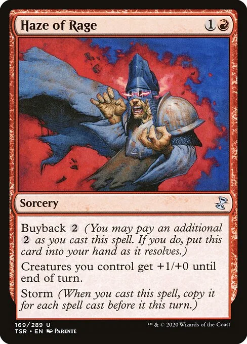 Haze of Rage, carta Magic di tipo Sorcery illustrata da Paolo Parente