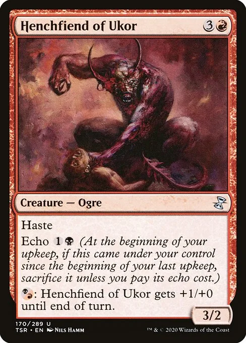 Henchfiend of Ukor, carta Magic di tipo Creature — Ogre illustrata da Nils Hamm