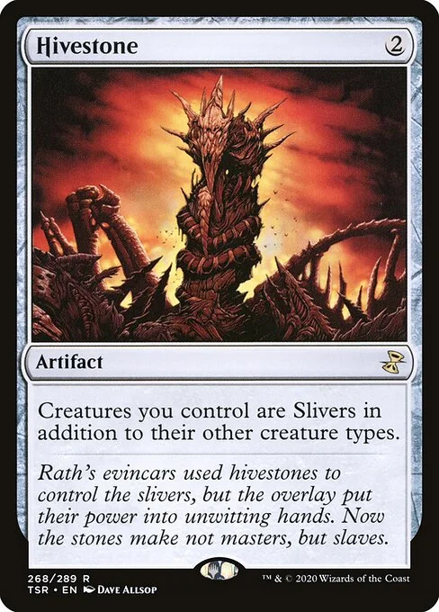 Hivestone, carta Magic di tipo Artifact illustrata da Dave Allsop